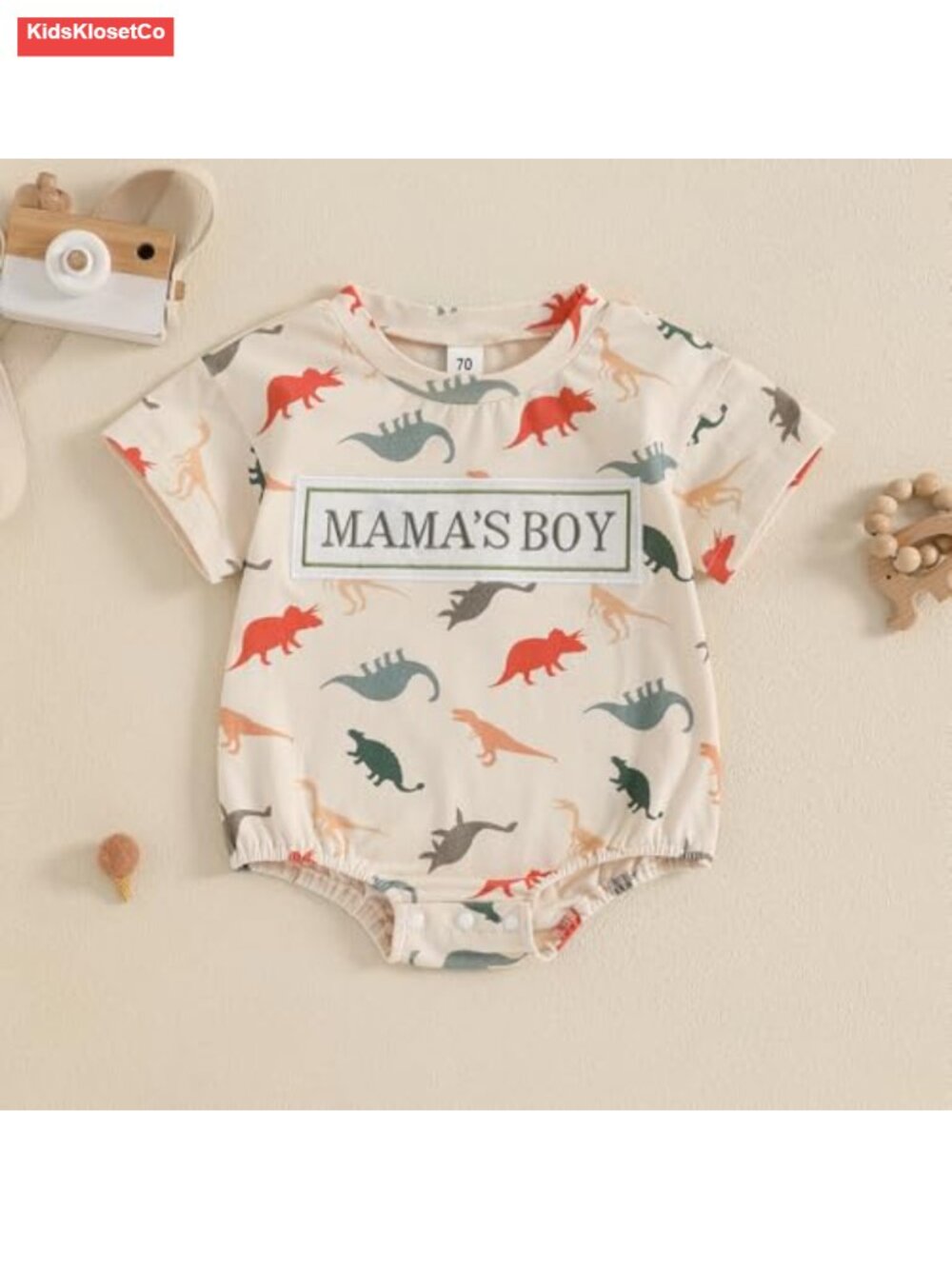 Funny Letter Embroidery Short Sleeve Romper Newborn Baby - Picture 3 of 6